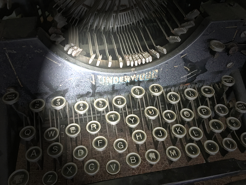 Typewriter in a Ghost Town....